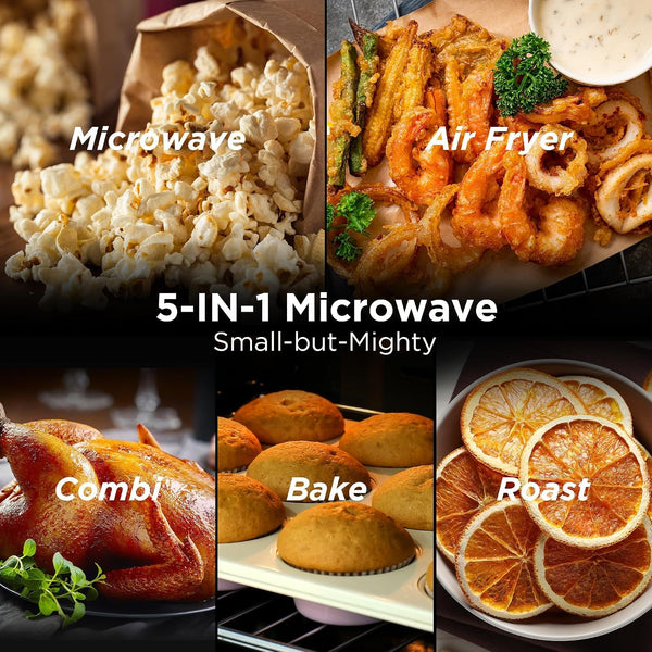 BLACK+DECKER 5-In-1 Microwave Oven Air Fryer Combo, 0.9 Cu.Ft, 900W | Countertop Microwave, Convection Bake & Roast, Child Lock, 10 Power Levels, for Small Kitchens & Rvs2