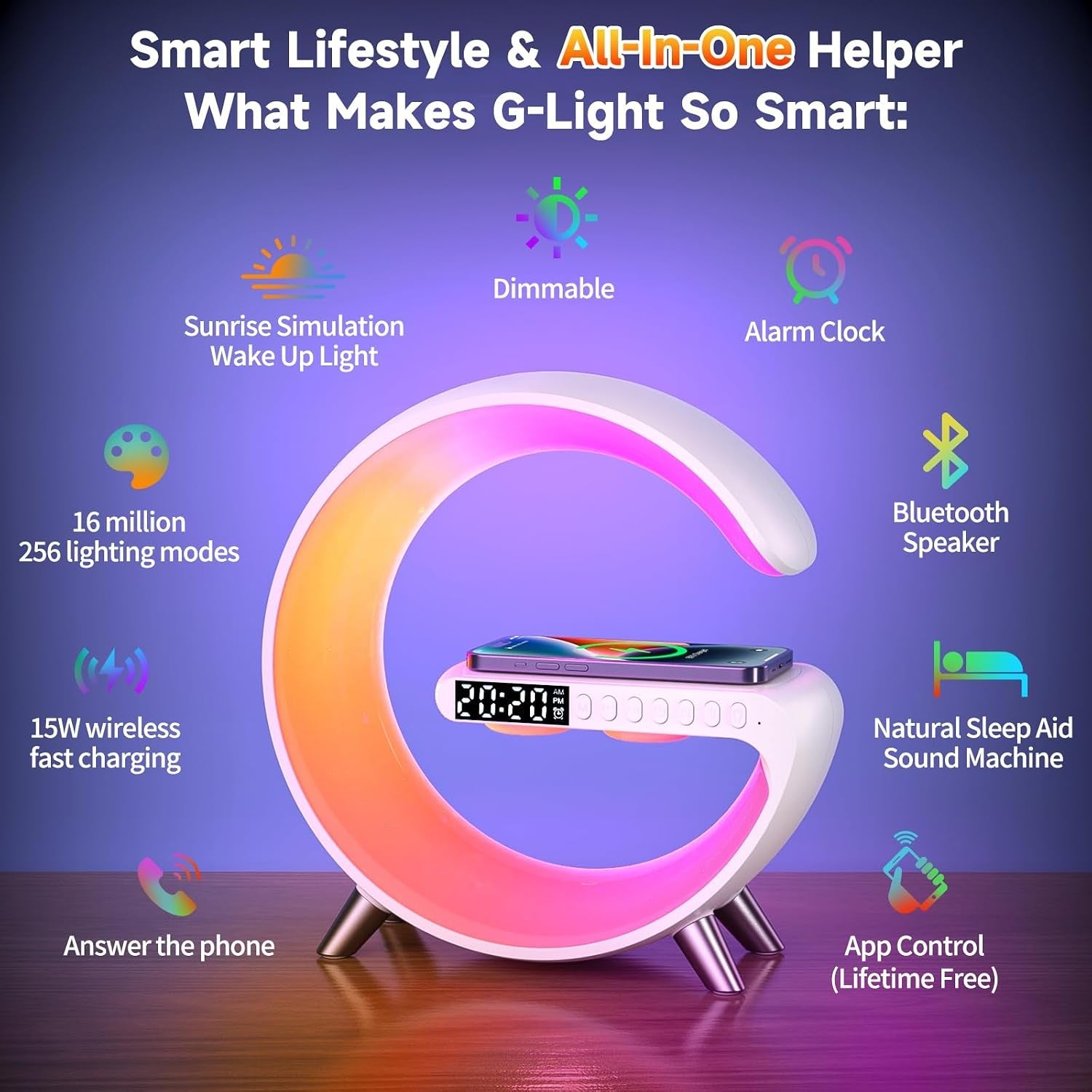 4-in-1-smart-led-table-lamp-alarm-clock-bluetooth-speaker-wireless-charger-app-control-night-light-bedside-lamp-with-fast-charging-station-for-bedroom-home-decor-family-teen-girls-boys-gifts