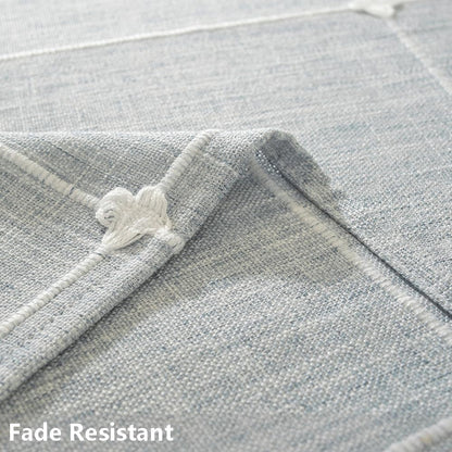 Cotton Square Tablecloth 70 X 70 Blue Fabric Farmhouse Cloth Tablecloths Outdoor Table Cloth for Picnic Table Cover (Blue,70"X70",Square)4