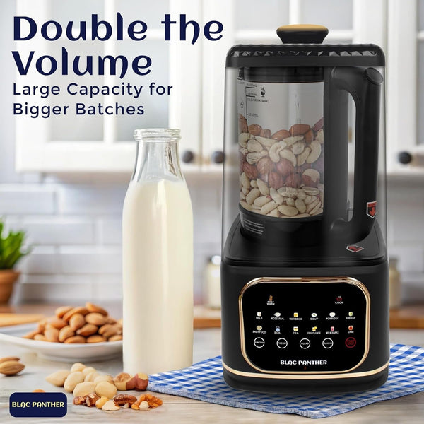 16-In-1 Blender and Nut Milk Maker - 50Oz Auto Timer Jug with 8 High-Speed Blades & Quiet Motor for Soy, Oat, Almond Milk, Smoothies, Milkshakes and Soup - Heat Insulation4