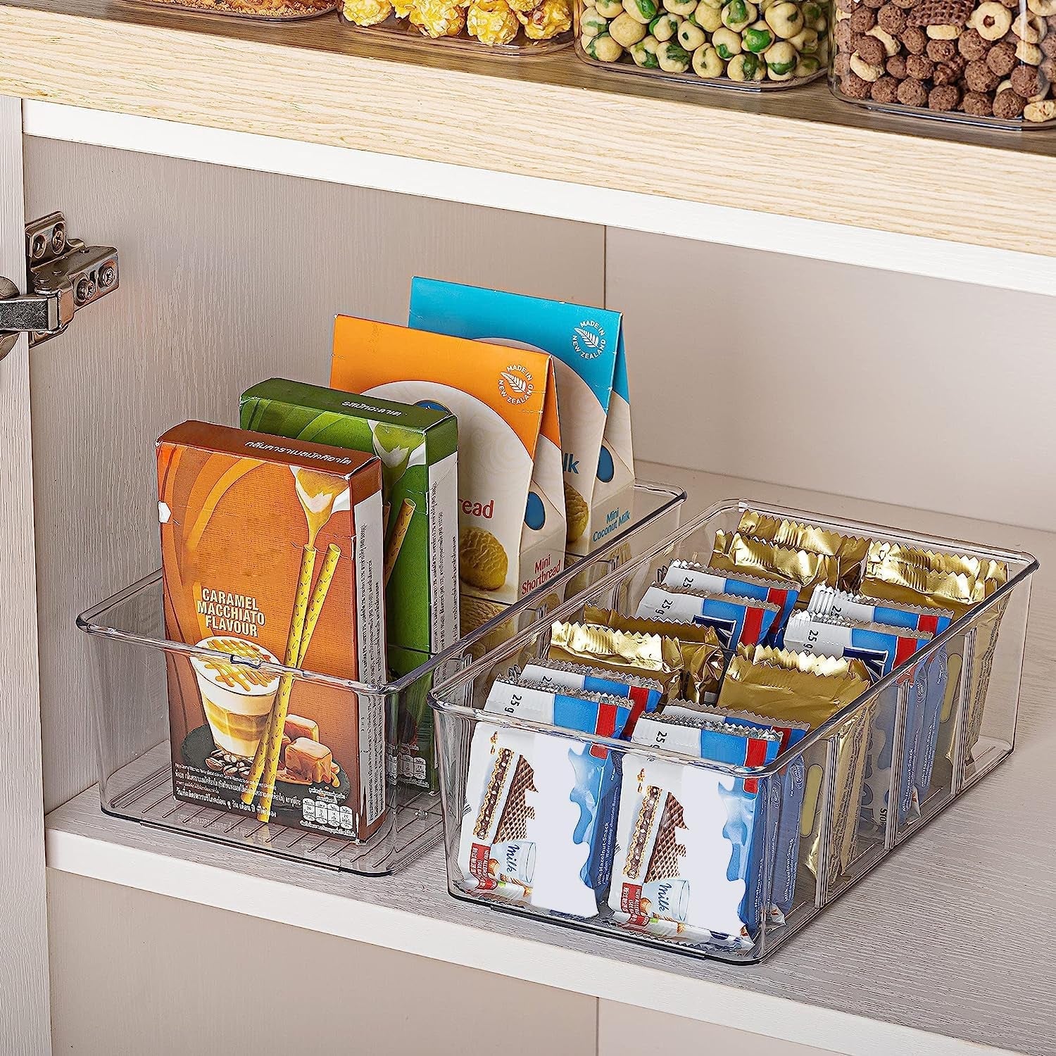 8-pack-food-storage-organizer-bins-clear-plastic-4-compartments