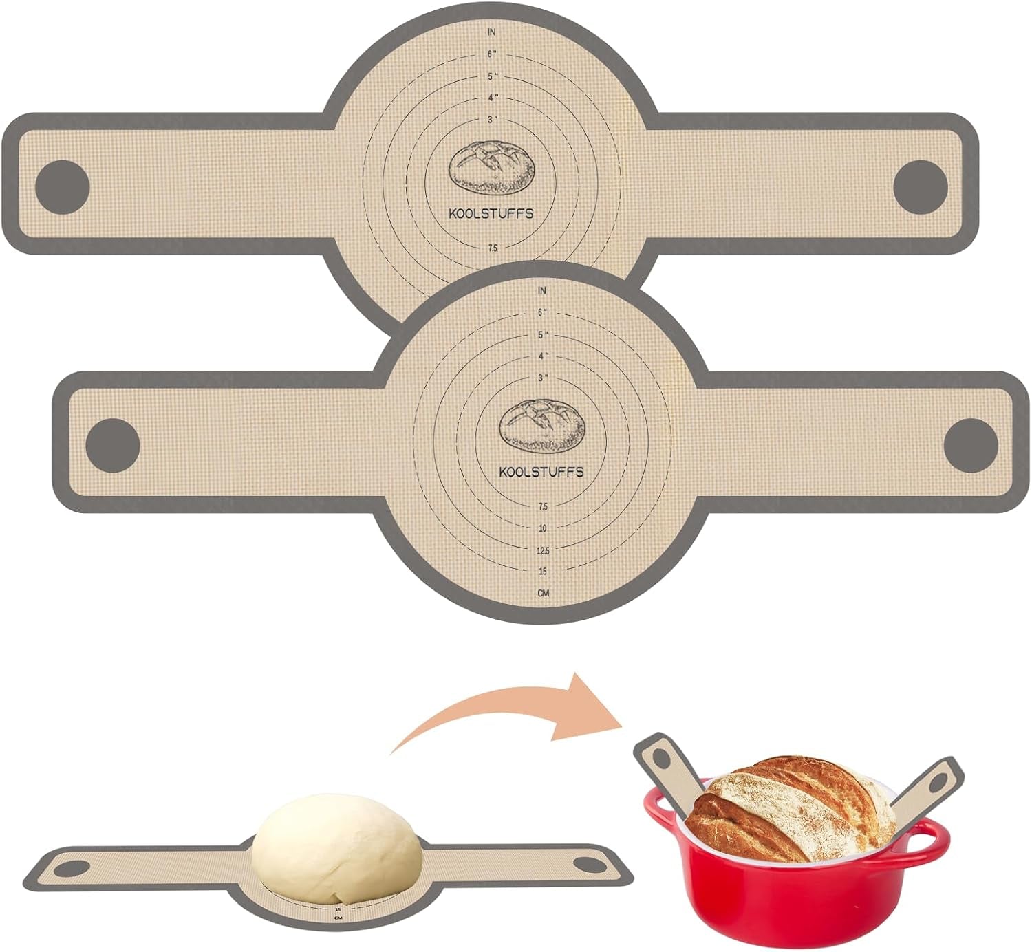 sourdough-silicone-bread-sling-for-dutch-oven-2-pack-long-handles-for-dough-transfer-nonstick-bread-release-dishwasher-cleanup-flexible-reusable-design-round-gray