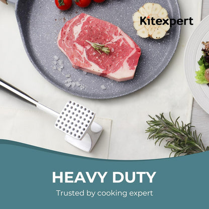 Meat Tenderizer Hammer with Comfortable-Grip Handle, Dual-Side Mallet for Kitchen, Heavy Duty Pounder for Tenderizing Steak, Beef and Fish5