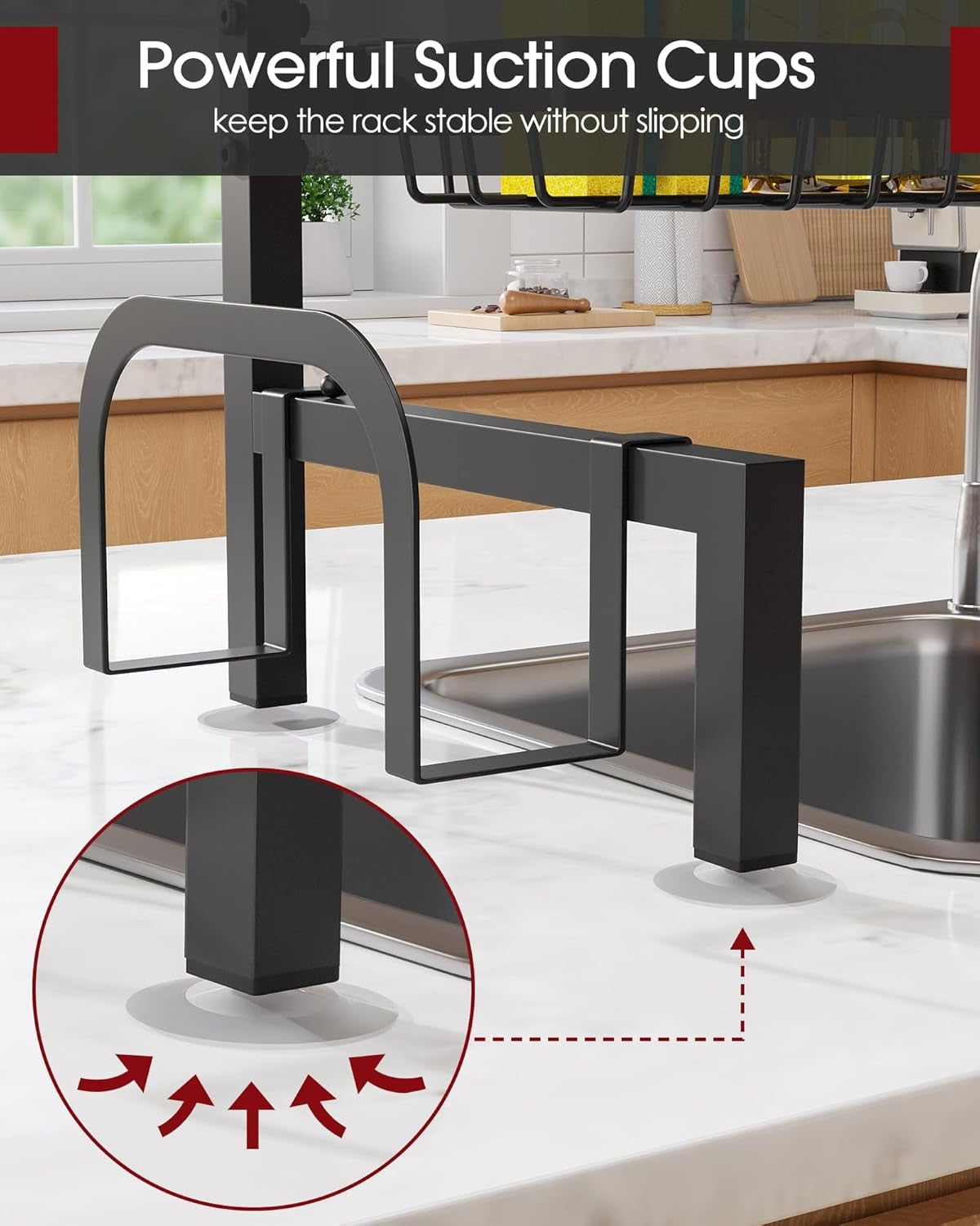 over-the-sink-dish-drying-rack-adjustable-2-tier-large-capacity-stainless-steel-drainer-with-cutlery-utensil-holders-kitchen-storage-organization-30-33-9-l-x-11-w-x-21-5-h-black