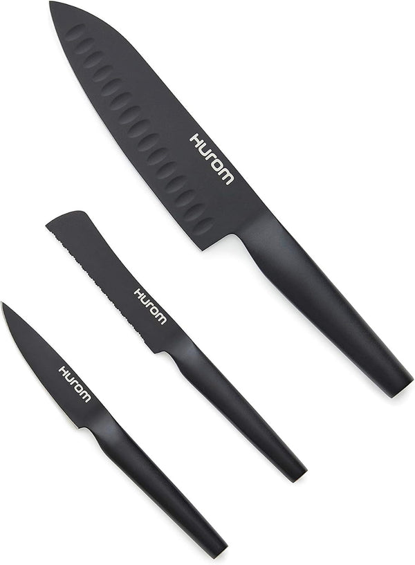 Hurom Fruit & Vegetable Knife Set, Matte Black1