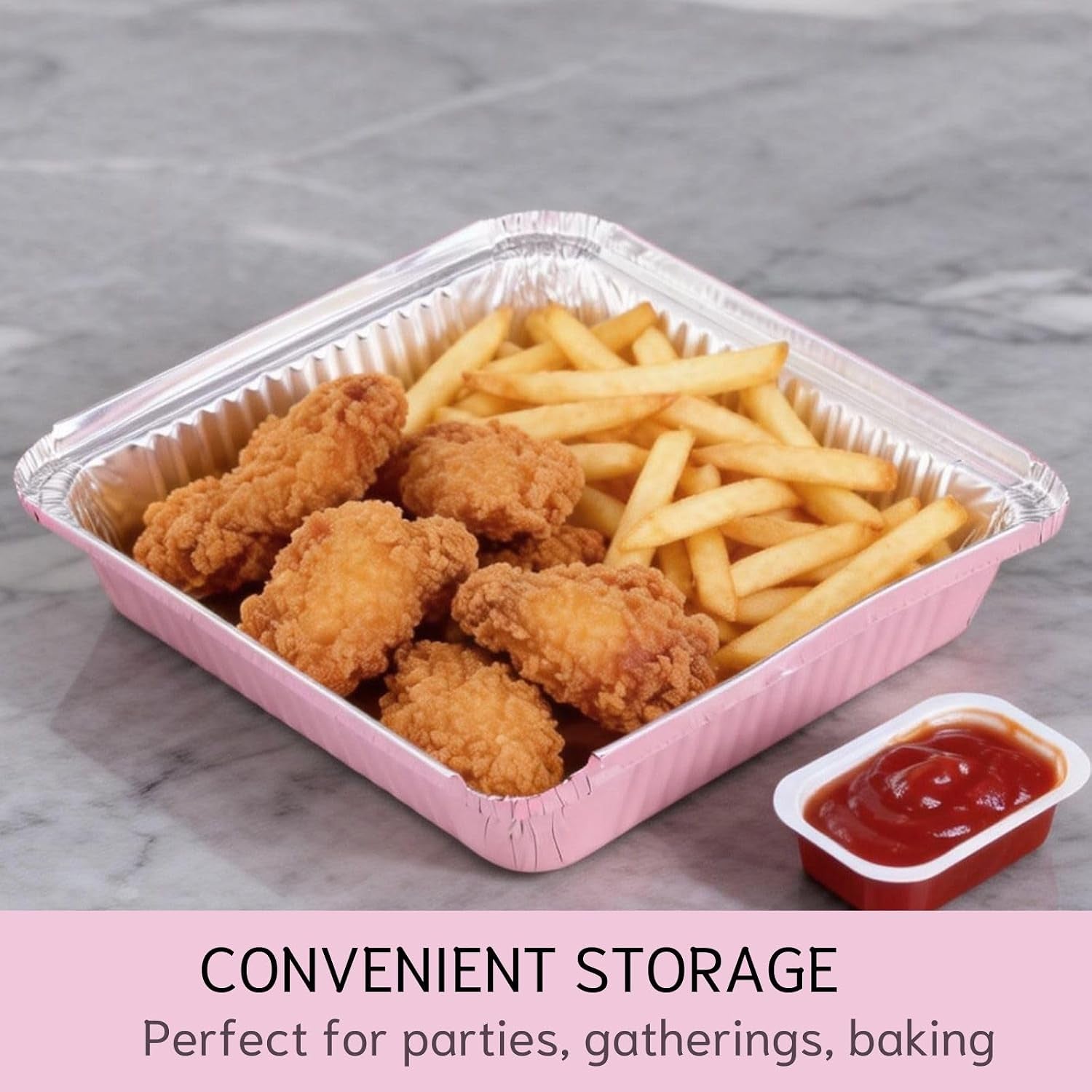 40-pack-8x8-square-aluminum-baking-cake-pans-with-clear-lids-pink-foil-pans-with-lids-disposable-food-containers-great-for-cooking-heating-storing-prepping-food