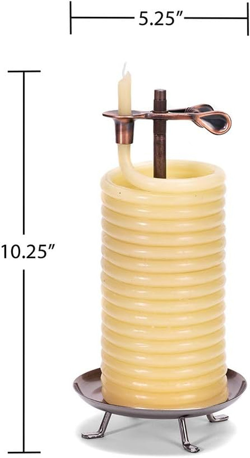 80-hour-vertical-candle-eco-friendly-natural-beeswax-with-cotton-wick