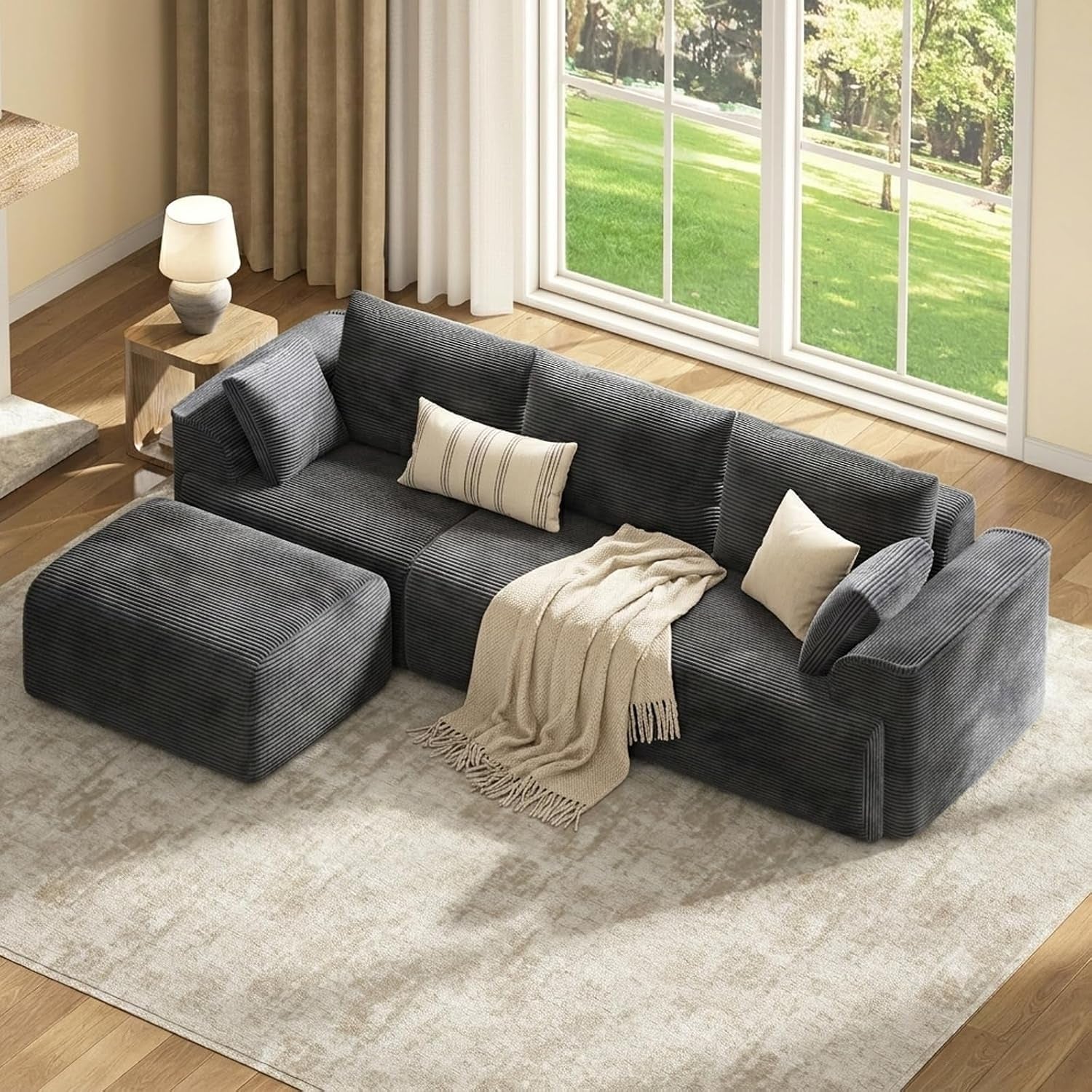 108-cloud-couch-sectional-for-living-room-l-shaped-convertible-sofa-set-with-2-pillows-and-3-cushions-back-corduroy-modular-boneless-couch-with-ottoman-dark-grey