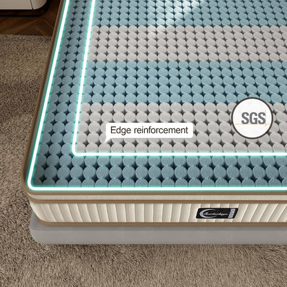 14 Inch Queen Mattress, Gel Memory Foam Hybrid Mattress with Pocket Coils Innerspring, 9 Premium Layers and Upgraded Edge Support, Medium-Firm5