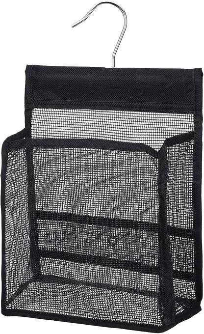 Shower Caddy Hanging, Mesh Shower Caddy, PVC Bathroom Storage Bag for College Dorm, Gym, Swimming, RV and Travel, Black1
