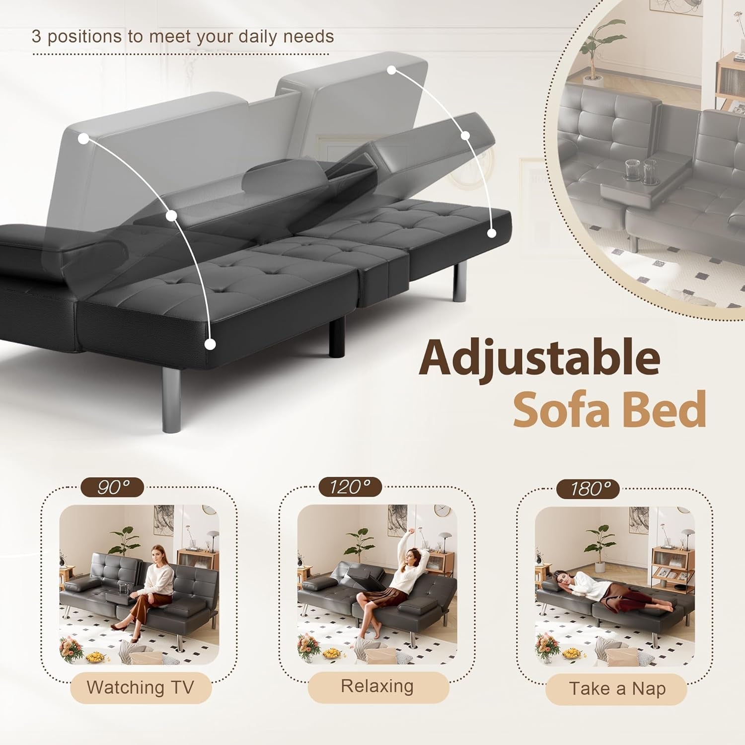 leather-convertible-futon-sofa-bed-folding-sleeper-loveseat-couch