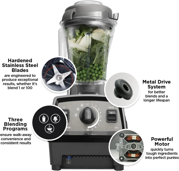 Vitamix Propel 510 Blender with Simply Smoothies Cookbook, 3 Preset Blending Programs, Professional-Grade, 48-Oz Container, Slate2