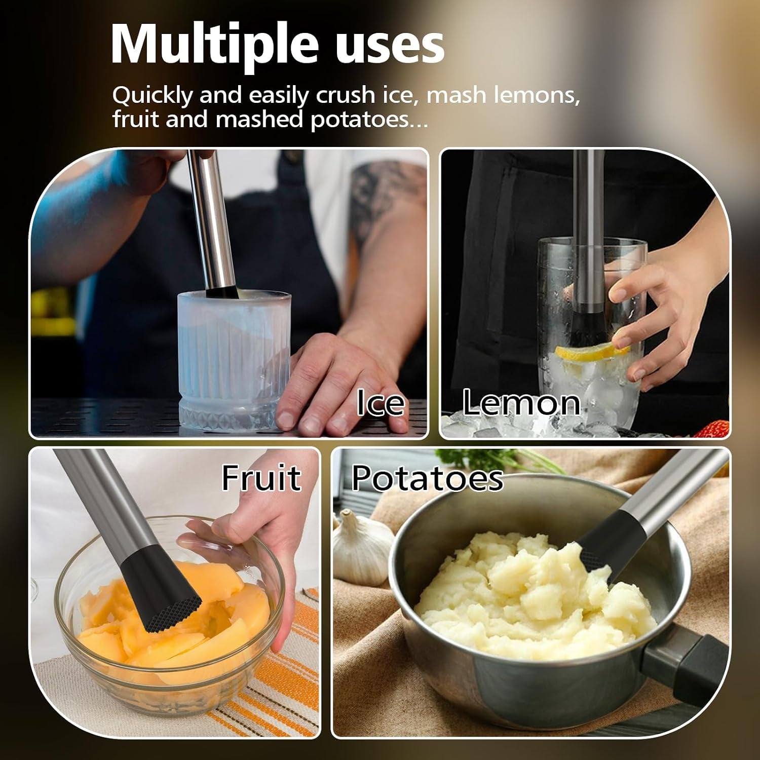 8-stainless-steel-muddler-for-cocktails-bar-tool-for-drinks-ideal-for-mojitos-cocktails-ice-fruit-fruit-drinks-lemon-smasher-ice-crushing-home-kitchen-bartending-accessories
