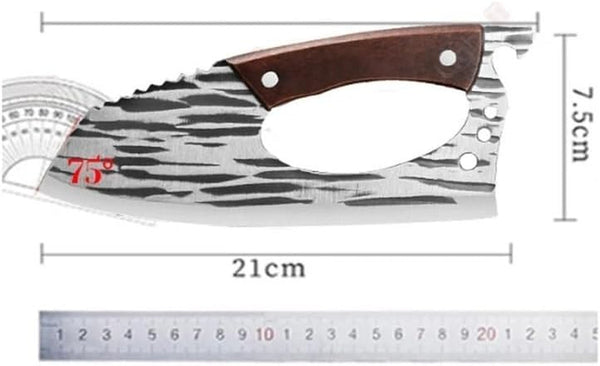 Meat Cleaver, Handmade Forged Stainless Steel Butcher Knives Household Fruit Vegetable Knife2