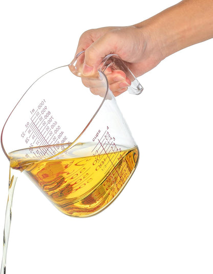 3-Piece Clear Nesting Liquid Measuring Cups with Spouts, 1, 2 and 4 Cup4