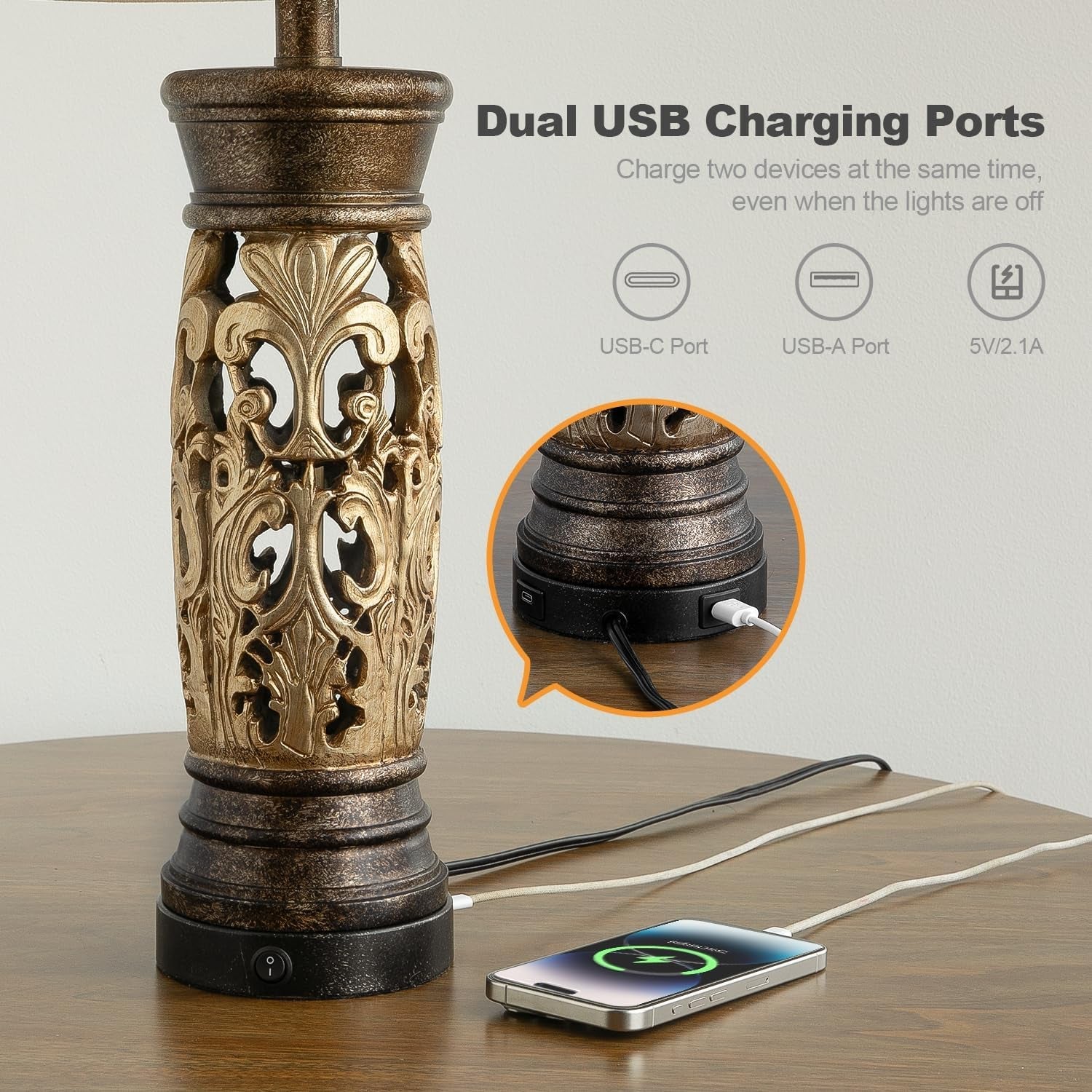 27-25-antique-gold-table-lamps-set-of-2-farmhouse-bedside-lamps-with-night-light-usb-a-c-ports-vintage-lamps-for-bedroom-living-room-entryway-nursery-reading-nookbulbs-included