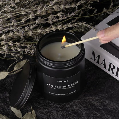 Fall Candle, Vanilla Pumpkin Scented for Home, Soy Wax7