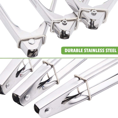 Small Tongs with Silicone Tips 7-Inch Mini Serving Tongs, Set of 67
