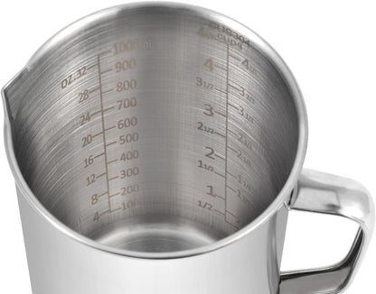 Large Stainless Steel Measuring Cup, 34Oz / 1000Ml / 4 Cups2
