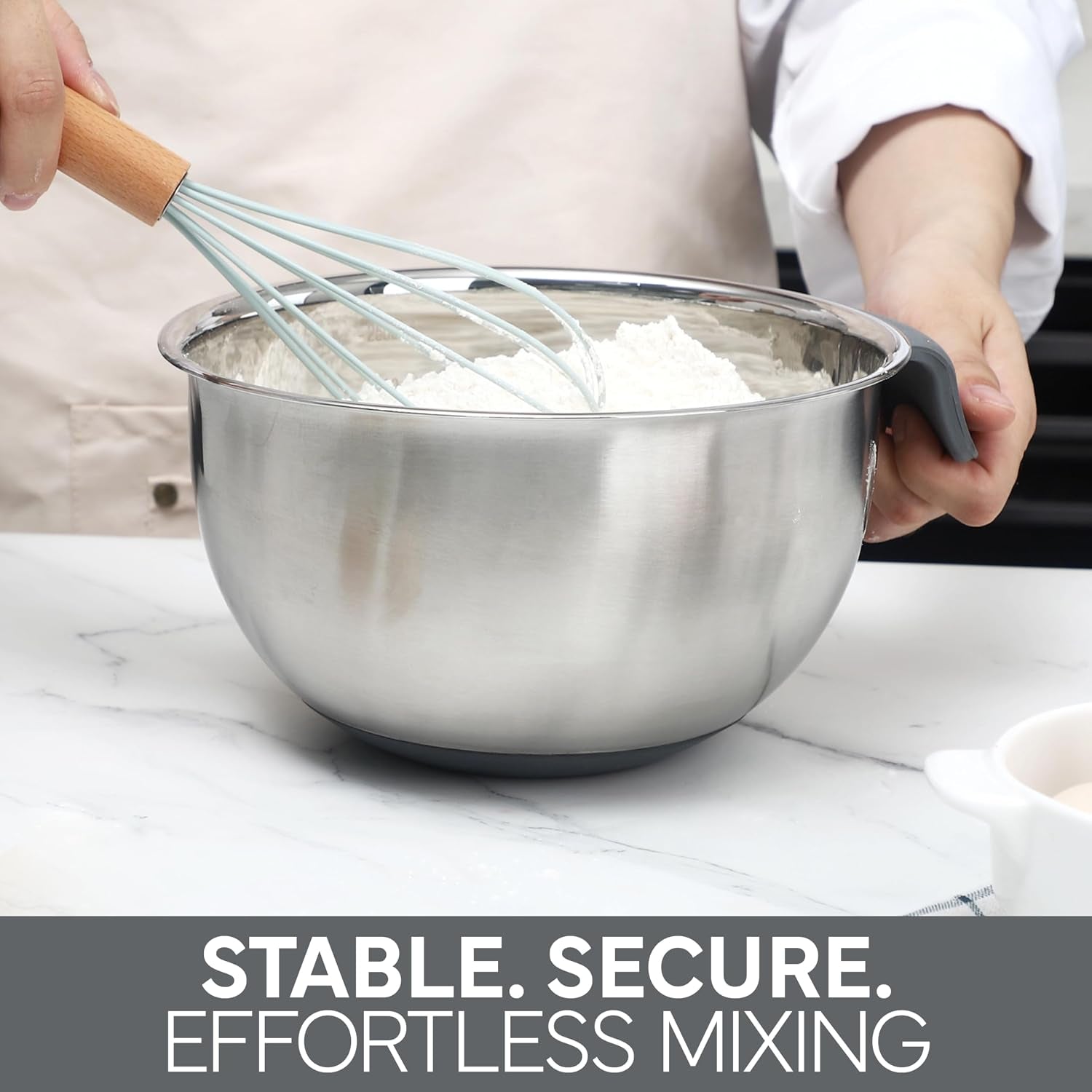 stainless-steel-mixing-bowls-set-and-measuring-cups-nesting-bowls-with-non-slip-bottom-and-easy-grip-handles-grey-11-pieces