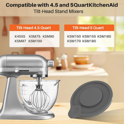 Glass Bowl Compatible with Kitchenaid 4.5 & 5-Quart Tilt-Head Stand Mixers6