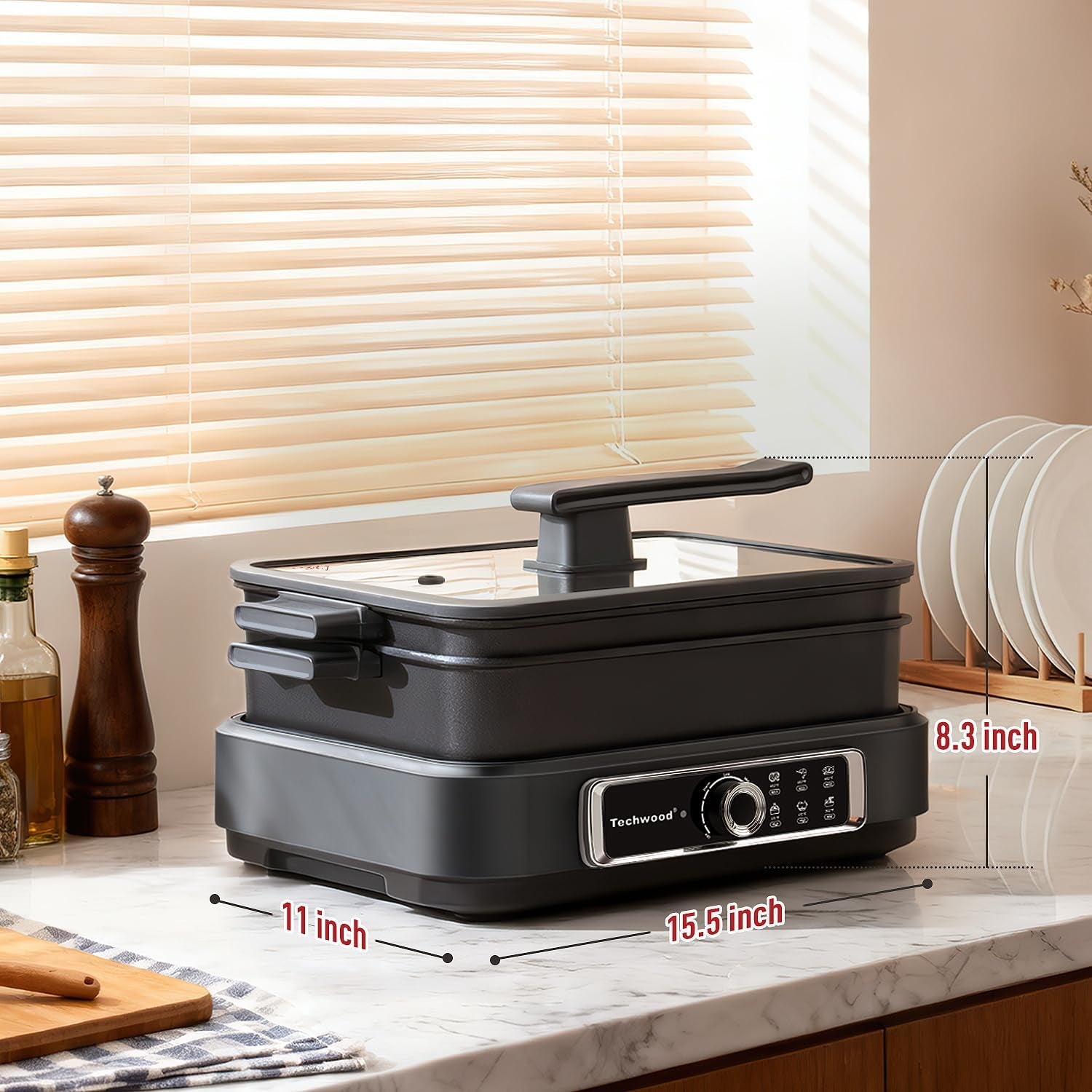 slow-cooker-1500w-electric-skillet-7-5-quart-extra-large-capacity-multi-cooker-with-5-level-heat-settings-come-with-non-stick-skillet-pan-cooking-pot-dishwasher-safe-black