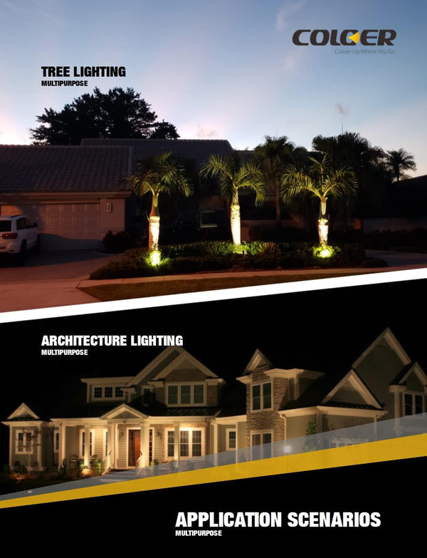 Solid Brass Landscape Spotlights 6 Pack with 5W MR16 (101B Bronze)7