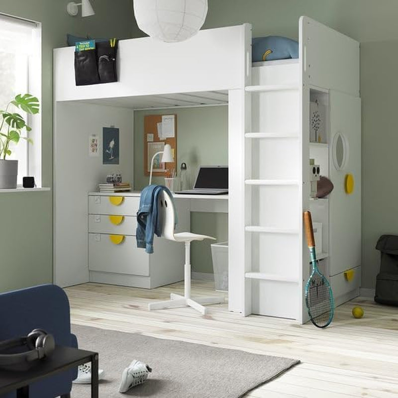 smastad-loft-bed-white-white-with-desk-with-2-shelves-90x200-cm