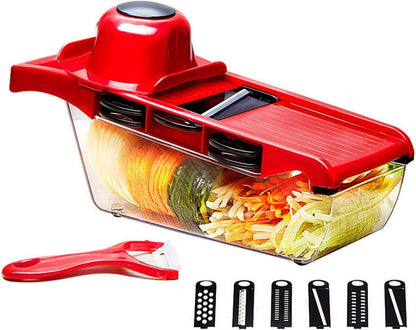 Vegetable Cutter with Steel Blade – Potato Peeler, Carrot & Cheese Grater, Slicer, Kitchen Accessory Set(Blue)3