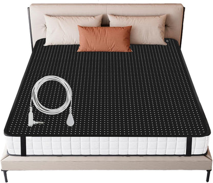 Grounding Mat for Bed,Grounding Bed Mat with Grounding Cord, Earth Pad Grounding Mat, Grounding Pad for Improving Sleep1