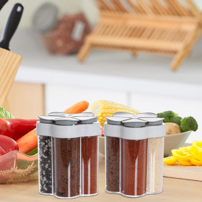 5 in 1 Salt and Pepper Shaker Travel Container Camping Seasoning Shaker7
