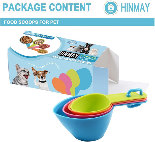 Pet Food Scoops Plastic Measuring Cups Set for Dog Cat and Bird Food5