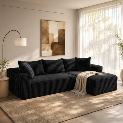 96" Cloud Boneless Sectional Couches with Chaise for Living Room1