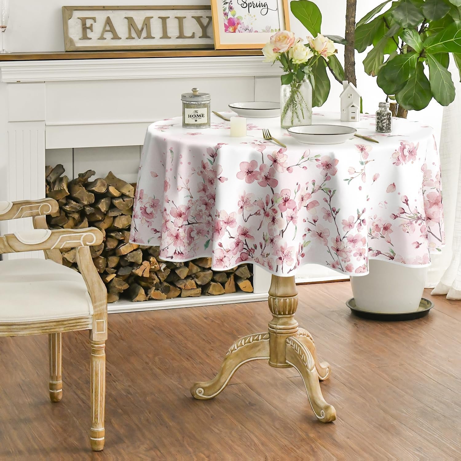spring-tablecloth-90-x-90-inch-round-pink-cherry-blossoms