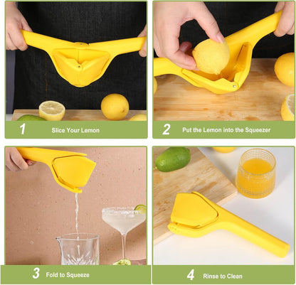 Lemon Squeezer, Effortless Manual Flat Lime Juicer Hand Press | Easy to Make Juice from Lemon, Lime, Citrus, Orange, Fruits, Folds Design for Saving Space Storage7