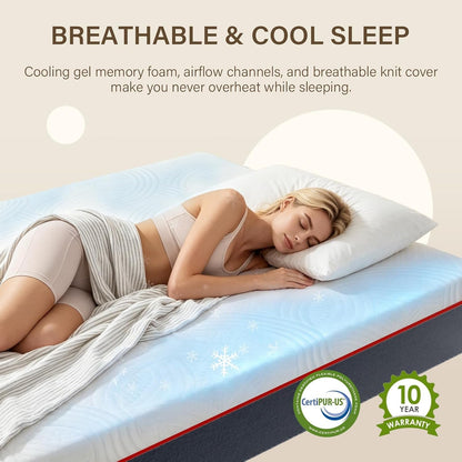 12" Queen Size Mattress in a Box with Memory Foam & Zoned Pocket Coils3
