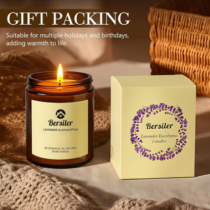 Scented Candles, Lavender Eucalyptus Candles, Non Toxic Soy Candle7