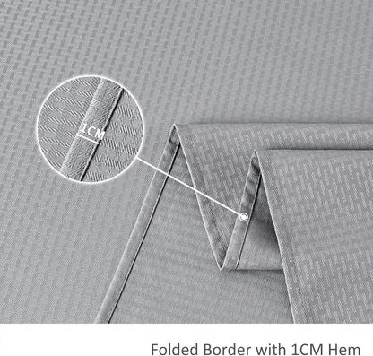 Rectangle Tablecloth Weaved Pattern Waterproof Spillproof Wrinkle Free Table Cloth, Kitchen Dining Tabletop Decoration, Fabric Table Cover for Holiday Parties, 52 X 70 Inch, Light Grey6