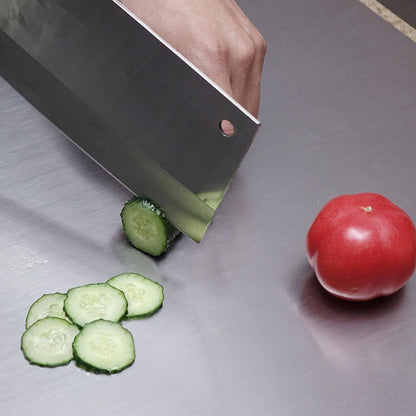 Stainless Steel Cutting Boards for the Kitchen, Suitable for Meat, Fruits, Vegetables, Bread, and Baking Large-Sized Cutting Boards (40 X 30Cm/15.7 X 11.8 In)7