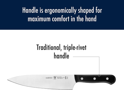Henckels Solution 3-Pc Starter Knife Set, Razor-Sharp, German Engineered | Informed by 100+ Years of Mastery. Dishwasher Safe, Ergonomic Handles, Durable Single Piece Stamped Blade Construction.5