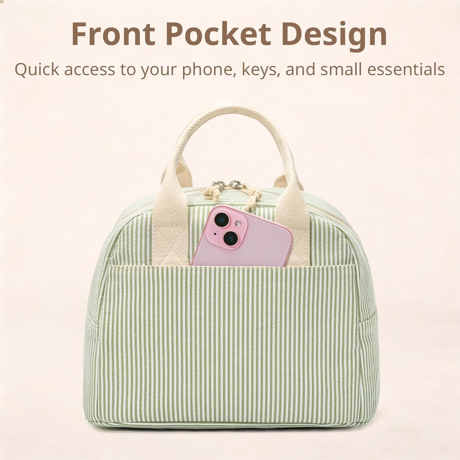 lunch-box-for-women-insulated-lunch-bag-green-stripe-tote