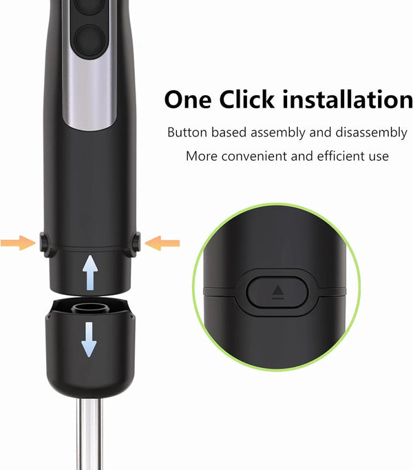 Immersion Blender Handheld for Kitchen, Hand Blender, 12 Speeds & Turbo Mode Electric Stick Hand Mixer for Baby Food, Smoothie, Puree, Soup, Sauces7