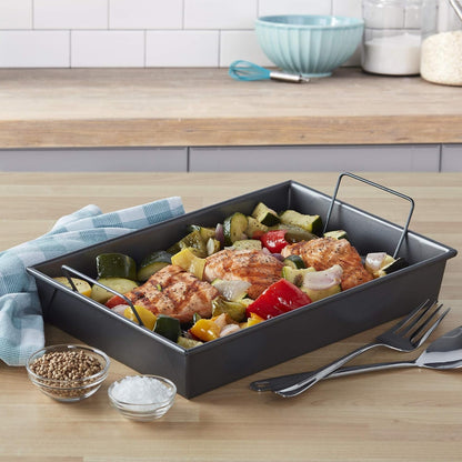 Professional Non-Stick Roast Pan with Non-Stick Rack, 13-Inch-By-9-Inch3