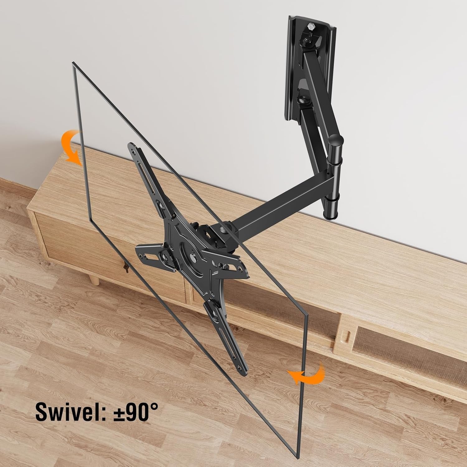 full-motion-tv-wall-mount-14-42-tv-monitor-vesa-200x200-44-lbs-supports-swivel-tilt-extension-rotation-sturdy-bracket-for-led-lcd-televisions-and-desktop-monitors