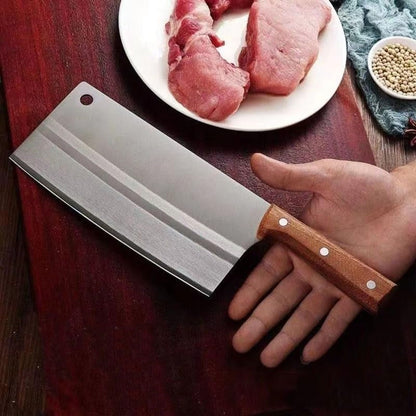 Meat Cleaver, Forged Handmade Kitchen Knife Stainless Steel Chopping Meat Vegetables Slicing Professional Butcher Fish Knives5