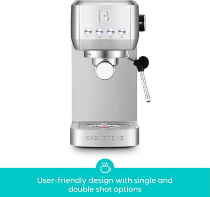 3700 Essential Stainless Steel Espresso Machine with Steam Wand | 20-Bar Italian Pump, Powerful Steam Wand, 43.9Oz Removable Water Tank, Compact Espresso Maker for Home, Cappuccino & Latte2
