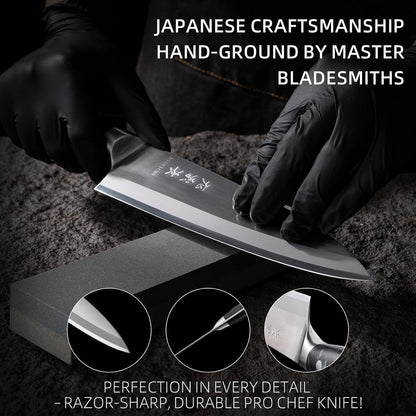 High‑Nitrogen Steel Chef Knife, 8 Inch Handmade Ultra Sharp Kitchen Knife5
