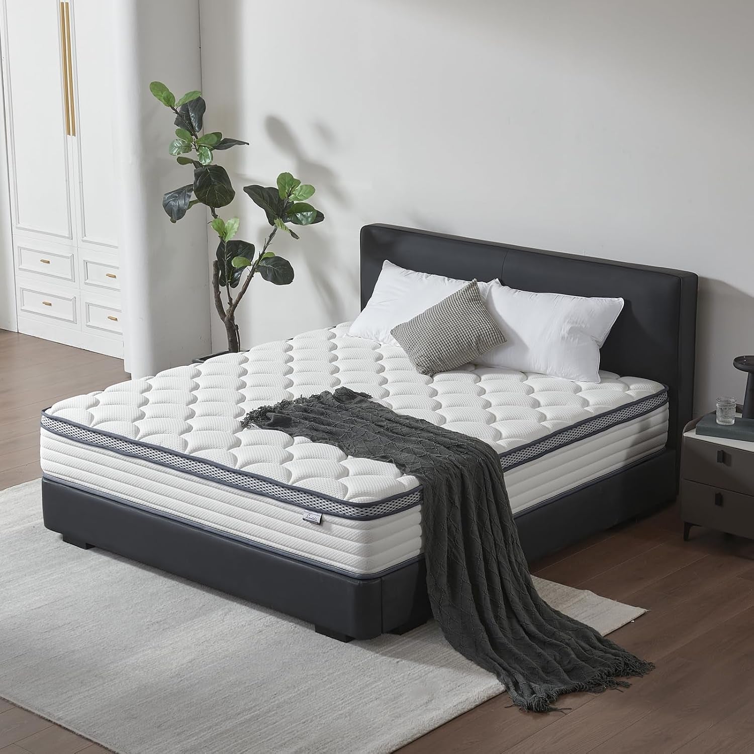 full-size-mattress-12-inch-hybrid-mattress-in-a-box-individual-pocket-springs-medium-firm-pressure-relief-breathable-comfort-and-durable