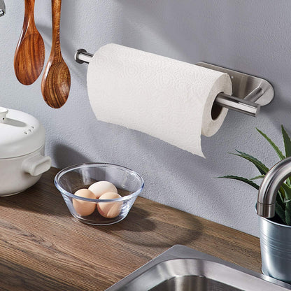 Paper Towel Holders for Kitchen,Paper Towels Bulk- Self-Adhesive under Cabinet,Both Available in Adhesive and Screws,Stainless Steel3