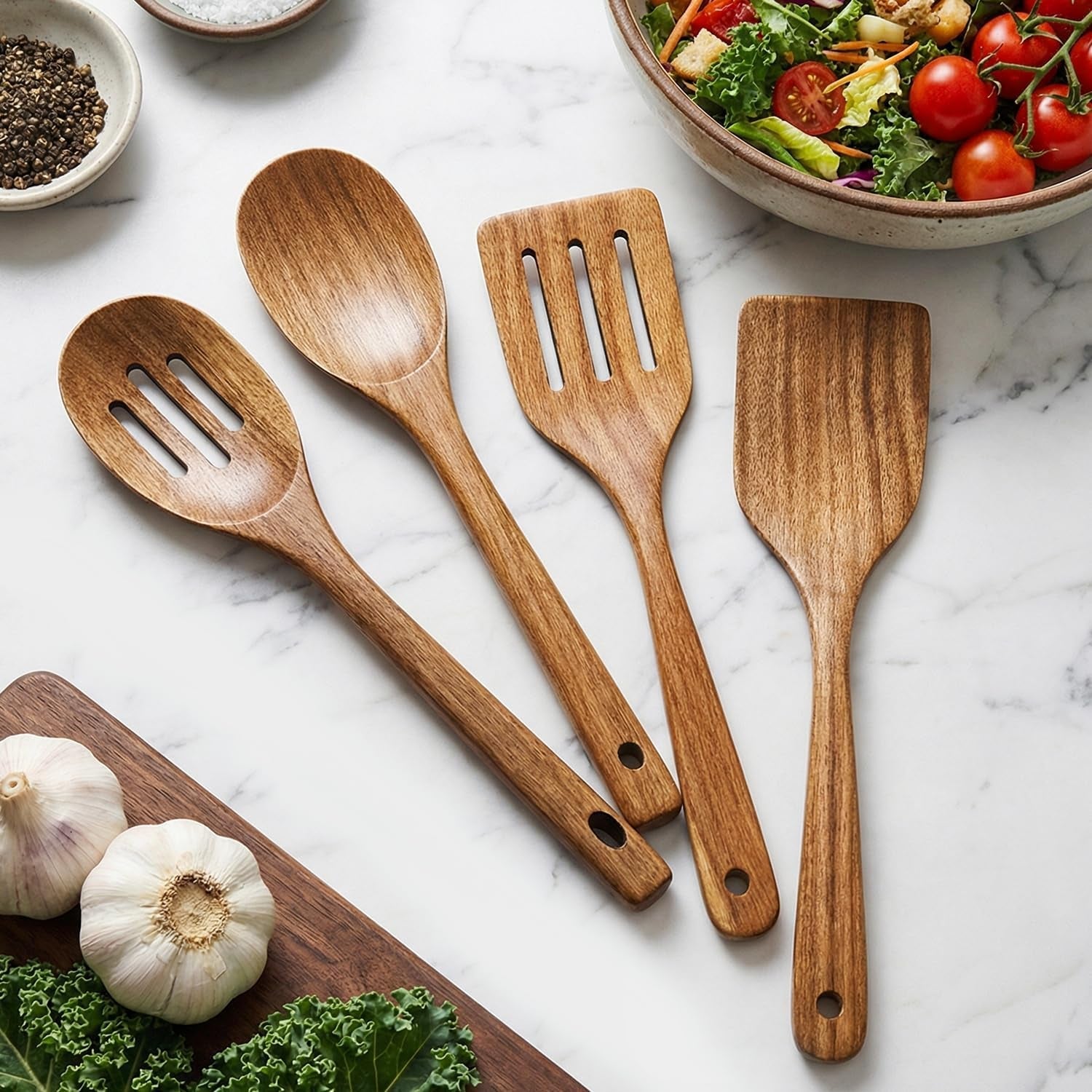 acacia-wood-cooking-utensils-set-kitchen-spatula-teak-wooden-slotted-spoons